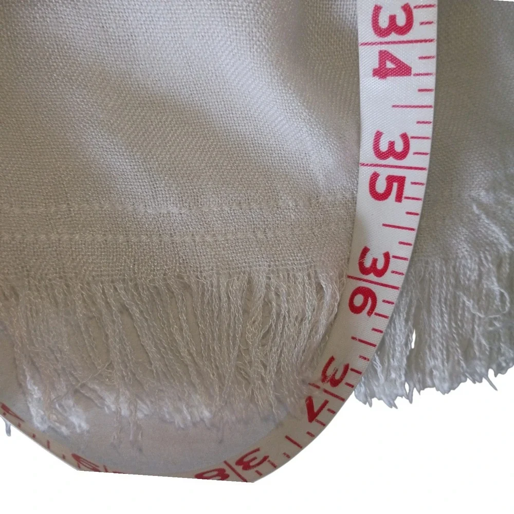 Peace Love World Alina Villasante White Viscose Peace Heart Graphic Scarf Wrap - Picture 8 of 9